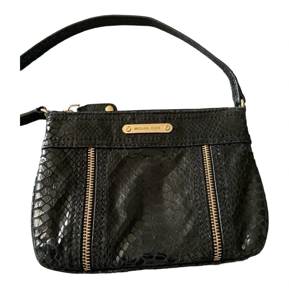 MICHAEL KORS-MOXLEY BLACK CROSSBODY BAG